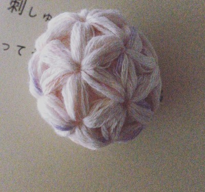 リフ編みの玉