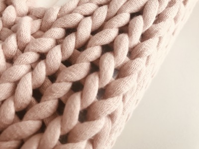 itoitoさんの編み物キットで編んだメリヤス編みの編み地