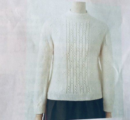 棒針編みのセーター
