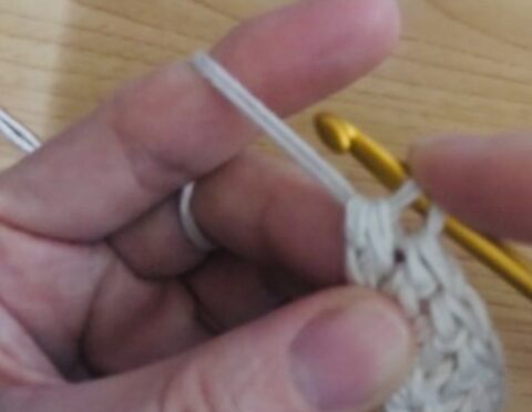 長編みを鎖編みを編まずに編む方法