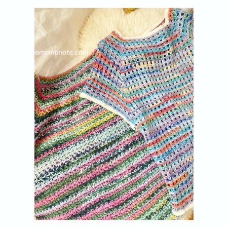 オパール毛糸で編んだセーター