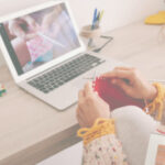 オンラインでの編み物教室